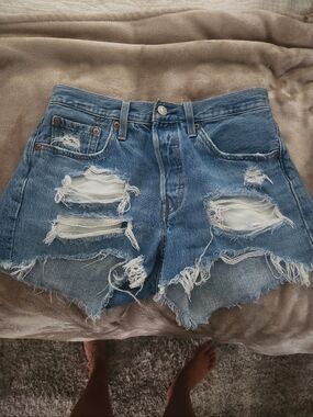 Levi’s denim Distressed Shorts